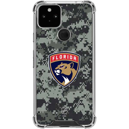 NHL Florida Panthers Camo Google Pixel 5 Clear Case